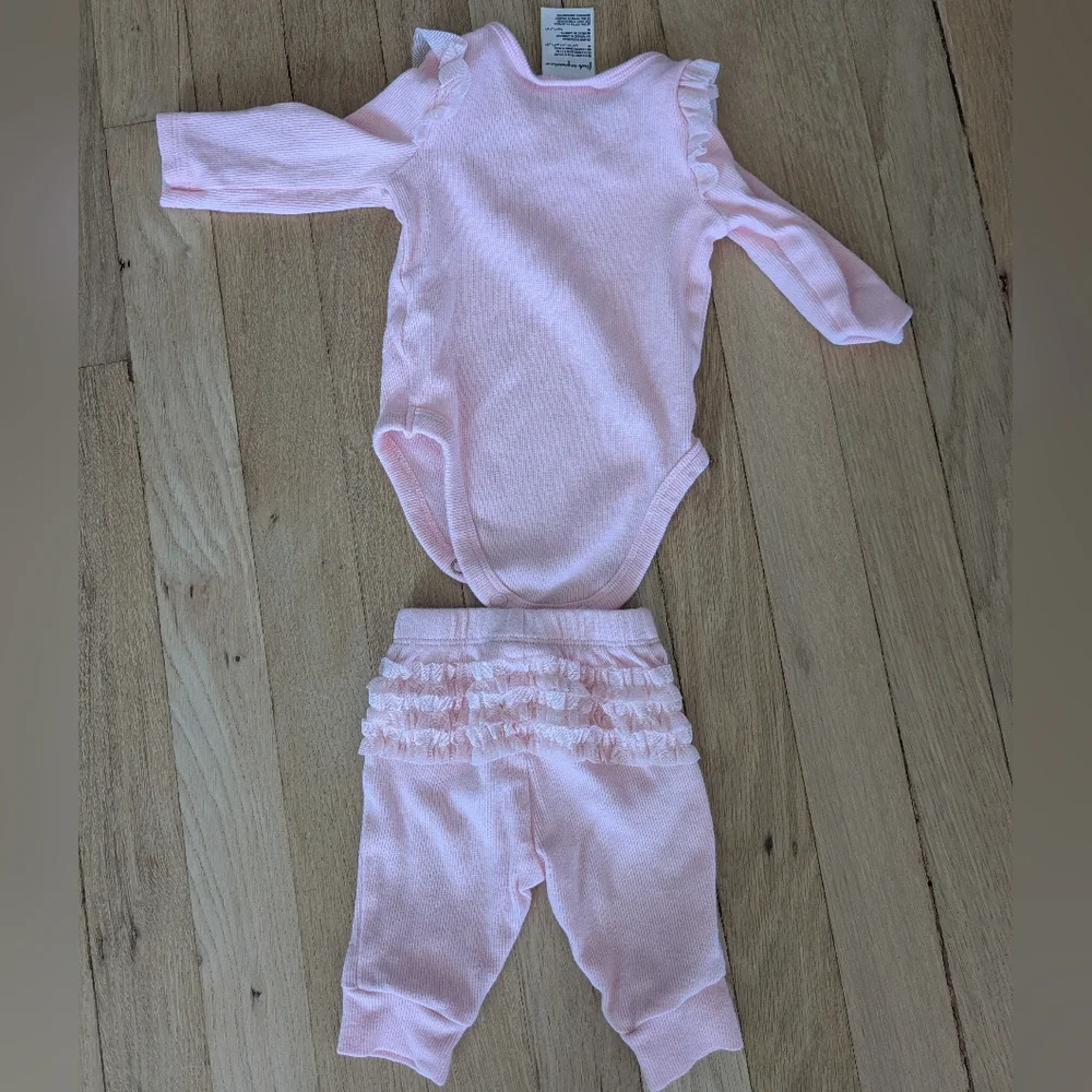 Pink Ruffled Baby Outfit